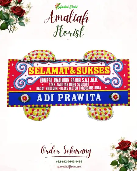 Papan Bunga Ucapan Selamat Gedung Wedding Gunung Putri
