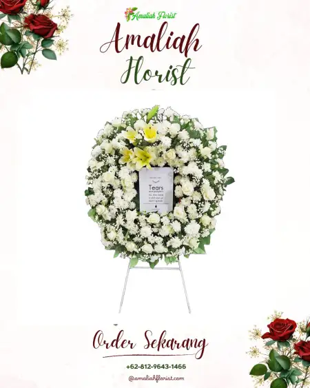 Krans Bunga Duka Gedung Wedding Gunung Putri